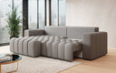 Canapé d’angle design Tirina avec fonction couchage