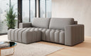 Canapé d’angle design Tirina avec fonction couchage