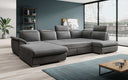 Designer Sofa Emiliano with Sleeping and Folding Function