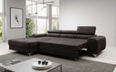 Designer-Ecksofa Melinda mat Schlof- a Klappfunktioun