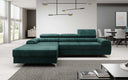 Designer-Ecksofa Melinda mat Schlof- a Klappfunktioun