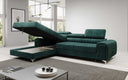 Designer-Ecksofa Melinda mat Schlof- a Klappfunktioun