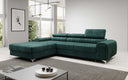 Designer-Ecksofa Melinda mat Schlof- a Klappfunktioun