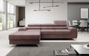 Designer-Ecksofa Melinda mat Schlof- a Klappfunktioun