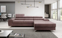 Designer-Ecksofa Melinda mat Schlof- a Klappfunktioun