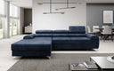 Designer-Ecksofa Melinda mat Schlof- a Klappfunktioun