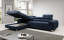Designer-Ecksofa Melinda mat Schlof- a Klappfunktioun