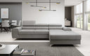 Designer-Ecksofa Melinda mat Schlof- a Klappfunktioun