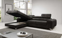 Designer-Ecksofa Melinda mat Schlof- a Klappfunktioun