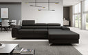 Designer-Ecksofa Melinda mat Schlof- a Klappfunktioun