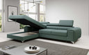 Designer-Ecksofa Melinda mat Schlof- a Klappfunktioun