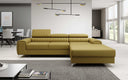 Designer-Ecksofa Melinda mat Schlof- a Klappfunktioun
