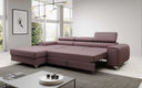 Designer-Ecksofa Melinda mat Schlof- a Klappfunktioun