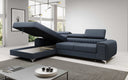 Designer-Ecksofa Melinda mat Schlof- a Klappfunktioun