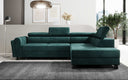 Designer Ecksofa Kira mit Schlaf- und Klappfunktion