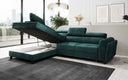 Designer Ecksofa Kira mit Schlaf- und Klappfunktion
