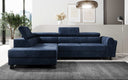 Designer Ecksofa Kira mit Schlaf- und Klappfunktion