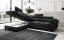 Designer Ecksofa Kira mit Schlaf- und Klappfunktion