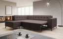 Designer Ecksofa Lania mit Schlaffunktion