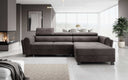 Canapé d’angle design Massimo avec fonction couchage et fonction rabattable