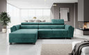 Canapé d’angle design Massimo avec fonction couchage et fonction rabattable