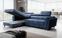 Canapé d’angle design Massimo avec fonction couchage et fonction rabattable