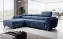 Canapé d’angle design Massimo avec fonction couchage et fonction rabattable
