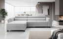 Canapé d’angle design Massimo avec fonction couchage et fonction rabattable