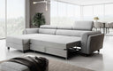 Canapé d’angle design Massimo avec fonction couchage et fonction rabattable
