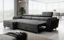 Canapé d’angle design Massimo avec fonction couchage et fonction rabattable