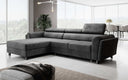 Canapé d’angle design Massimo avec fonction couchage et fonction rabattable