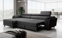 Canapé d’angle design Massimo avec fonction couchage et fonction rabattable