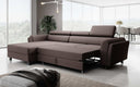Canapé d’angle design Massimo avec fonction couchage et fonction rabattable