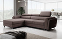 Canapé d’angle design Massimo avec fonction couchage et fonction rabattable
