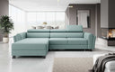 Canapé d’angle design Massimo avec fonction couchage et fonction rabattable