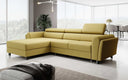 Canapé d’angle design Massimo avec fonction couchage et fonction rabattable