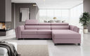 Canapé d’angle design Massimo avec fonction couchage et fonction rabattable