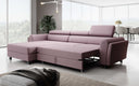 Canapé d’angle design Massimo avec fonction couchage et fonction rabattable