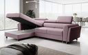Canapé d’angle design Massimo avec fonction couchage et fonction rabattable