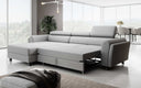 Canapé d’angle design Massimo avec fonction couchage et fonction rabattable
