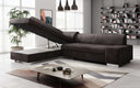 Canapé d’angle design Pina avec fonction couchage et rabattable
