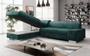 Canapé d’angle design Pina avec fonction couchage et rabattable