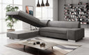 Canapé d’angle design Pina avec fonction couchage et rabattable