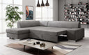 Canapé d’angle design Pina avec fonction couchage et rabattable