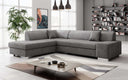 Canapé d’angle design Pina avec fonction couchage et rabattable