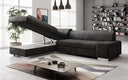 Canapé d’angle design Pina avec fonction couchage et rabattable