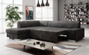 Canapé d’angle design Pina avec fonction couchage et rabattable