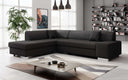 Canapé d’angle design Pina avec fonction couchage et rabattable