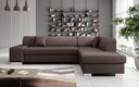 Canapé d’angle design Pina avec fonction couchage et rabattable