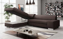 Canapé d’angle design Pina avec fonction couchage et rabattable